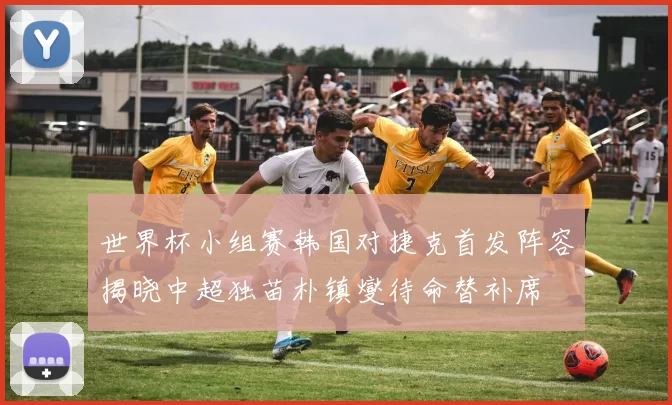 世界杯小组赛韩国对捷克首发阵容揭晓中超独苗朴镇燮待命替补席